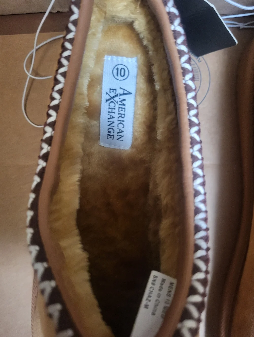 American Exchange Brown Slip-On Clog Slippers Men Size 10 - Picture 7 of 9